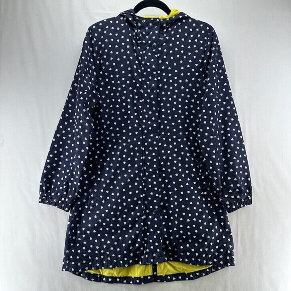 Mini Boden Other - JOHNNIE B Jacket Youth 15-16Y Heart Allover Anorak Windbreaker Coat Hoodie Blue